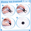 10Pcs Brass Cufflinks BUTT-ME0001-39-3