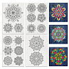 4 Sheets 11.6x8.2 Inch Stick and Stitch Embroidery Patterns DIY-WH0455-128-1