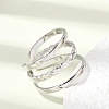 304 Stainless Steel Cuff Open Rings RJEW-P188-02G-P-2