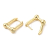 Rack Plating Brass Rectangle Hoop Earrings EJEW-D064-01G-2