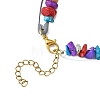 Synthetic Turquoise Chip Beaded Bracelets for Women BJEW-JB12783-4