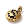 304 Stainless Steel Black Enamel Charms STAS-R009-01G-S-2