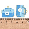 Medical Theme Alloy Enamel Pendants AL-CBA2919-03G-11A-3