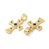 Brass Micro Pave Cubic Zirconia Pendants KK-M246-05G-2