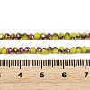 Electroplate Glass Beads Stradns EGLA-H114-02B-11-3