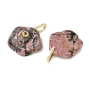 Natural Rhodonite Carved Pendants GG-CBAF4FB-01G-06-2