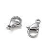 304 Stainless Steel Lobster Claw Clasps SA-CBAF1D5-25P-A-2
