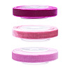 3Rolls 3 Colors Single Face Velvet Ribbon for Clothes Accessories OCOR-TA0004-09A-1