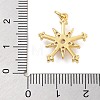 Rack Plating Brass Micro Pave Cubic Zirconia Pendants KK-Z071-62A-02G-3