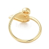 Rack Plating Brass Open Cuff Rings RJEW-M168-08G-3