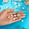 10Pcs Natural Shell Disc Pendants STAS-TA0006-28-7
