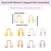 120Pcs 5 Colors Brass Wire Guardian KK-BBC0028-57B-2