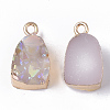 Druzy Resin Pendants RESI-S383-010-B03-2