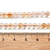 Heated Natural Citrine Beads Strands G-A262-A01-5mm-5