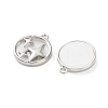 Rack Plating Alloy Acrylic  Pendants FIND-M038-18P-2