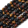 Natural Tiger Eye Beads Strands X-G-F173-14-10mm-5