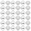180Pcs 925 Sterling Silver Spacer Beads STER-PH0001-11-1