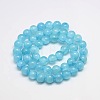 Dyed Natural Green Jade Beads Strands JBS053-6MM-31-2