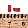 2-Hole Baking Paint Glass Seed Beads SEED-S023-17A-15-3