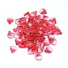 Transparent Glass Charms GLAA-H016-02B-14-1