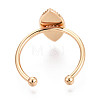 Brass Cuff Ring Findings KK-N276-03E-G-3