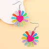 Acrylic Dangle Earrings FS-WGF1684-01-1
