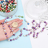 5Pcs 5 Color Handmade Glass Pearl Beaded Chain AJEW-CA0003-32-3