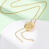 Brass Cowboy Hat Bolo Tie Lariat Necklaces NJEW-D346-01G-1