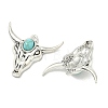 Bohemian Synthetic Turquoise Cattle Pendants FIND-Z112-01AS-04-2