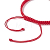 Nylon Thread Braided Bead Adjustable Bracelets BJEW-JB09768-02-4