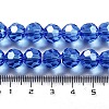 Electroplate Transparent Glass Beads Strands EGLA-A035-T10mm-A14-4
