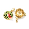 Brass Enamel Pendants KK-G549-04G-2