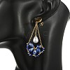 Electroplate Glass Dangle Earrings for Women EJEW-MZ00796-01-2
