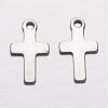 201 Stainless Steel Tiny Cross Charms STAS-G062-01-2