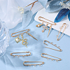 30Pcs Alloy Brooch Findings FIND-SC0022-86-4