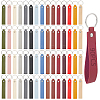 15Pcs 15 Colors PU Leather Keychains KEYC-GA0001-56-1