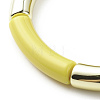 Acrylic Curved Tube Beaded Stretch Bracelet for Women BJEW-JB08439-09-4