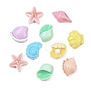 Ocean Theme Opaque Resin Cabochons RESI-Z048-01-2