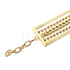 304 Stainless Steel Chains Multi-strand Bracelet for Women BJEW-G674-01A-G-5