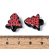 Christmas Printed Opaque Resin Beads RESI-N043-27A-3