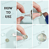 100Pcs 5 Styles Transparent Glass Cabochons GGLA-BBC0001-04-6