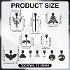 12Pcs Gothic Plastic Mobile Dustproof Plugs HJEW-ME00123-2