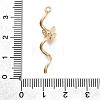 Brass Micro Pave Cubic Zirconia Pendants KK-D312-07G-3