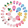 160Pcs 8 Colors Handmade Polymer Clay Beads CLAY-SC0001-40-1