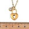 2Pcs 2 Styles 304 Stainless Steel Pendant Satellite Chain Necklaces NJEW-JN06495-01-5