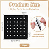 Acrylic Stud Earring Organizer Display Cards CDIS-WH0020-40A-02-2