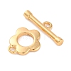 Rack Plating Eco-Friendly Brass Toggle Clasps KK-S403-14G-3