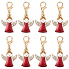 10Pcs Alloy Enamel Pendant Decorations HJEW-YW00277-02-1