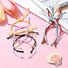 10Pcs 10 Colors Nylon Braided Adjustable Link Bracelet Makings AJEW-CJ00001-5