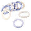 8Pcs 4 Colors Plastic Hair Accessories OHAR-TADJ0001-01-3